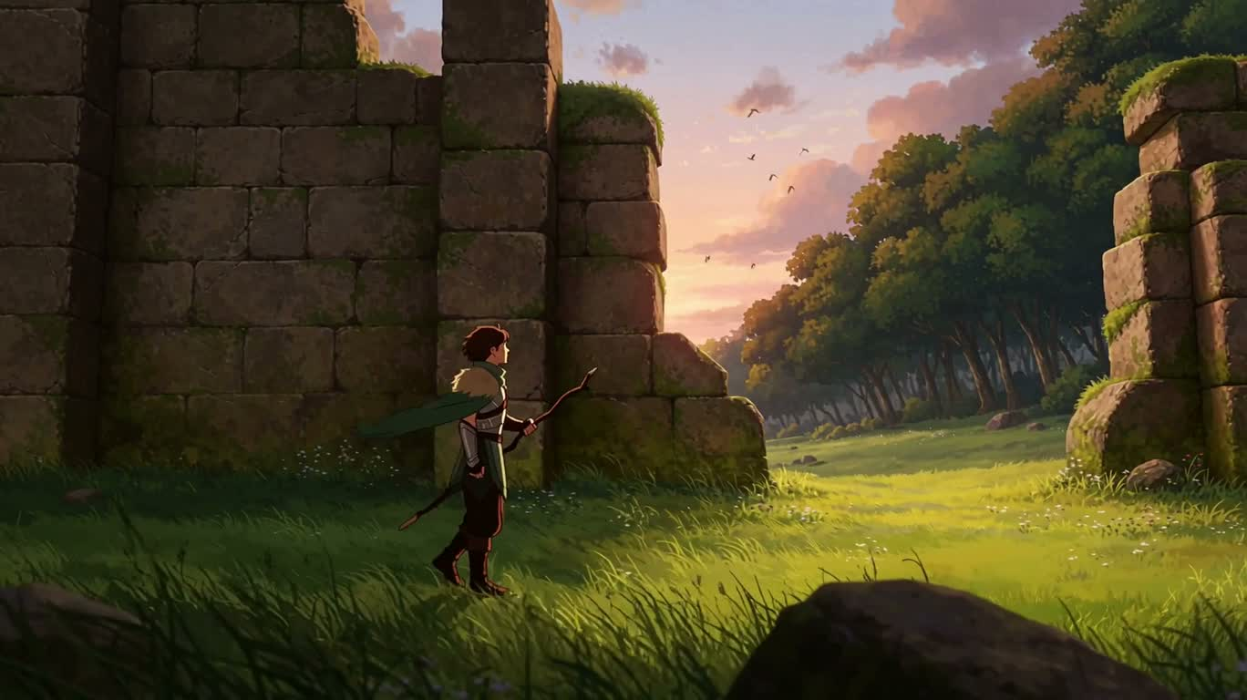 Cel-Shaded Fantasy Adventure — AI video creation