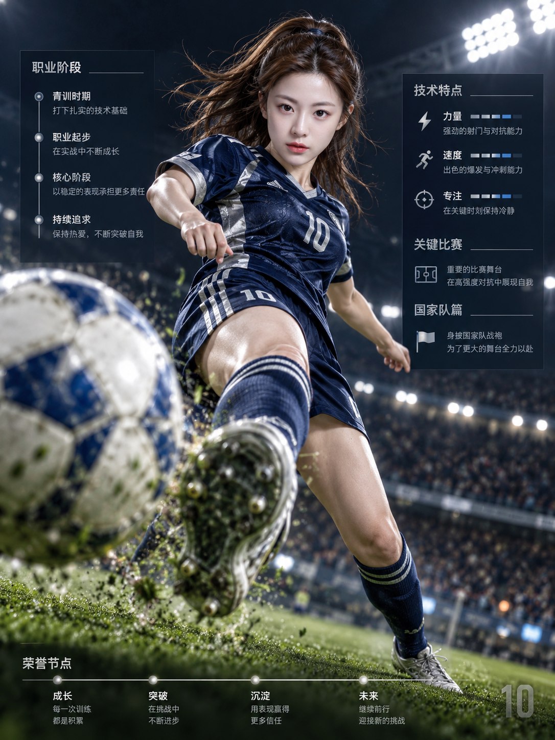 足球破框冲击档案收藏海报 — AI image creation