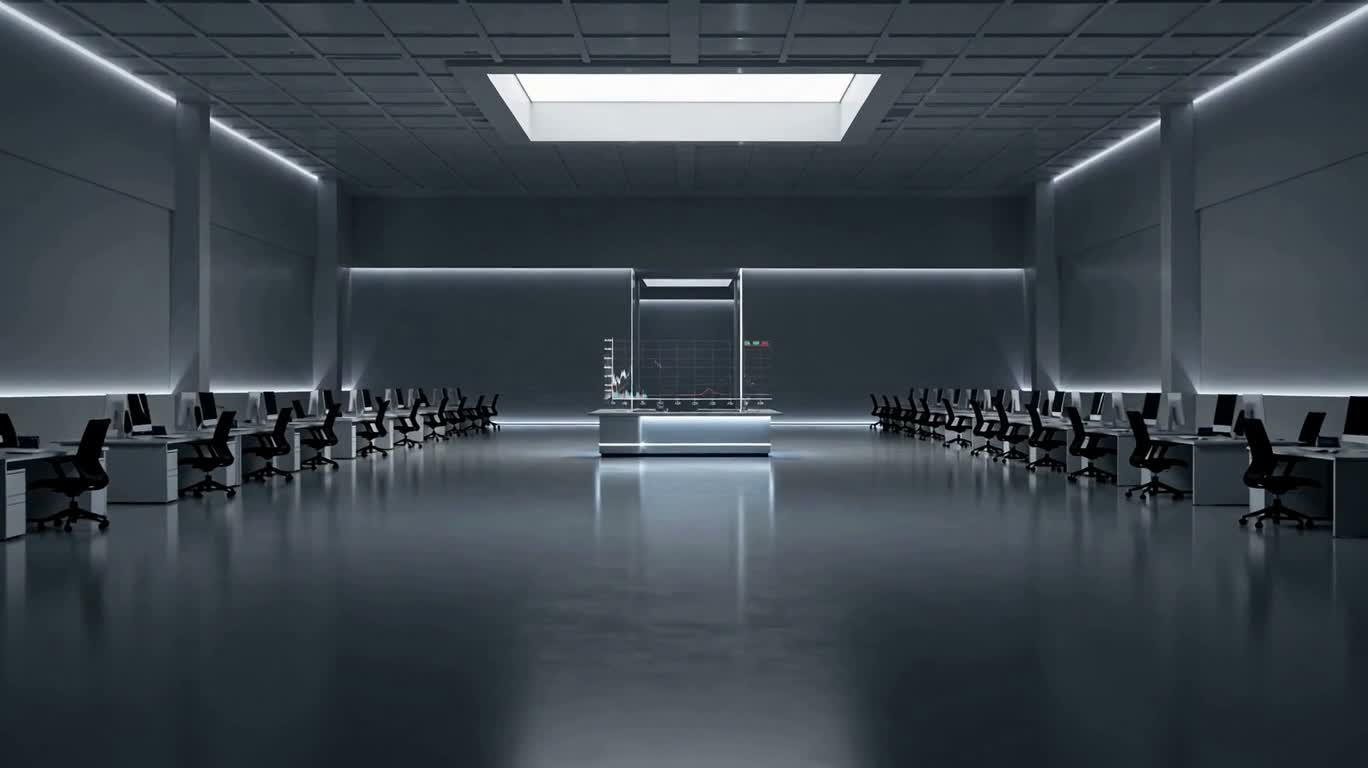 Futuristic Trading Hub — AI video creation
