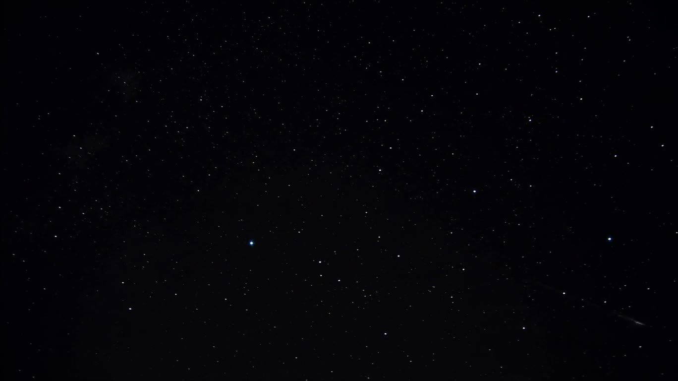 星空の流星雨