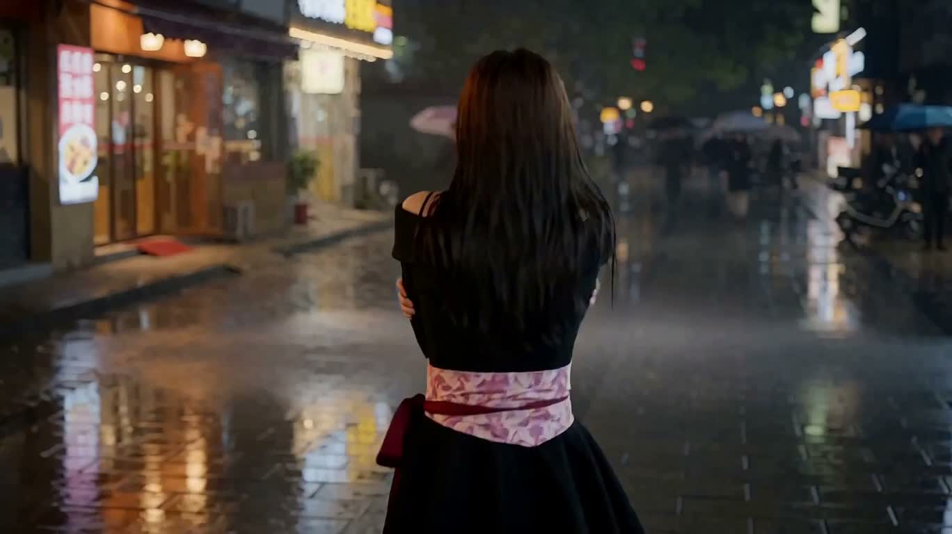 雨夜重逢 — AI video creation