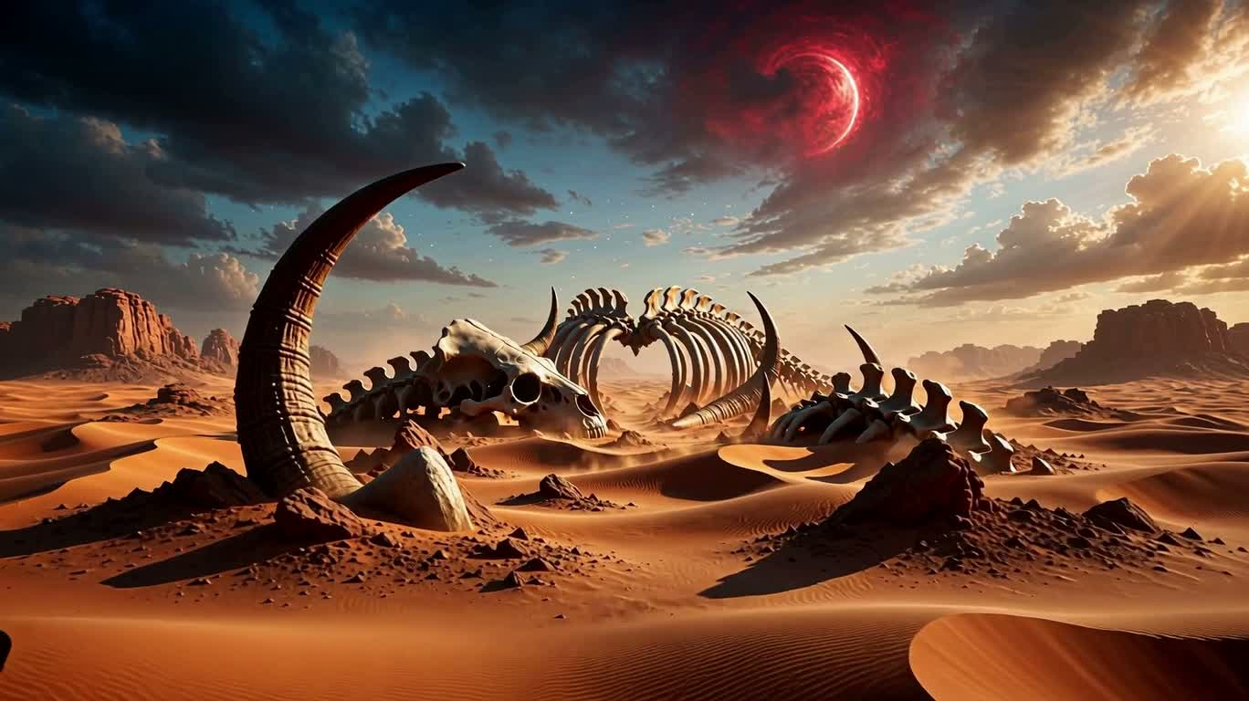砂漠の巨獣の遺骸の幻境