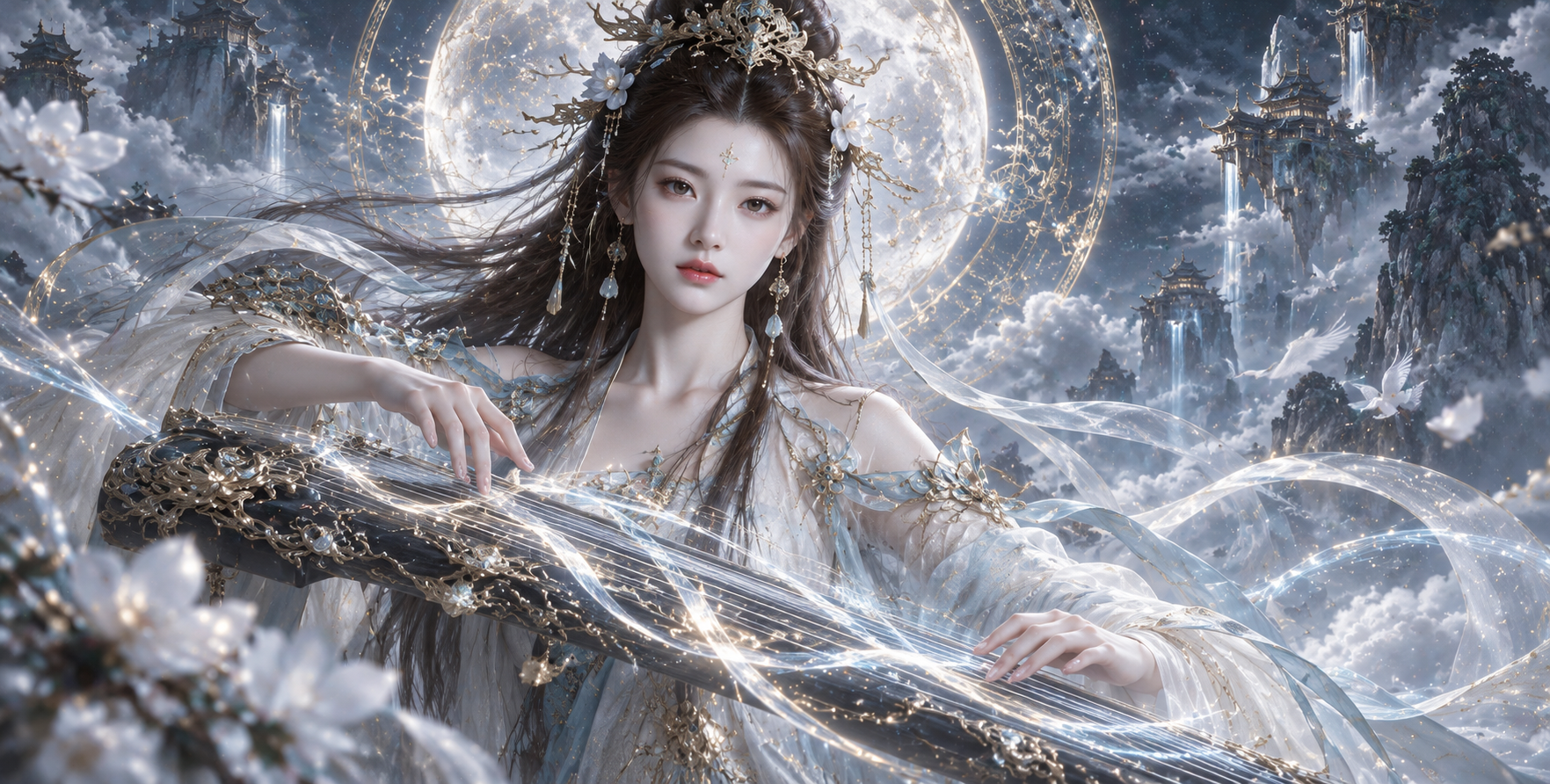 东方仙侠神话圣像概念原画 — AI image creation