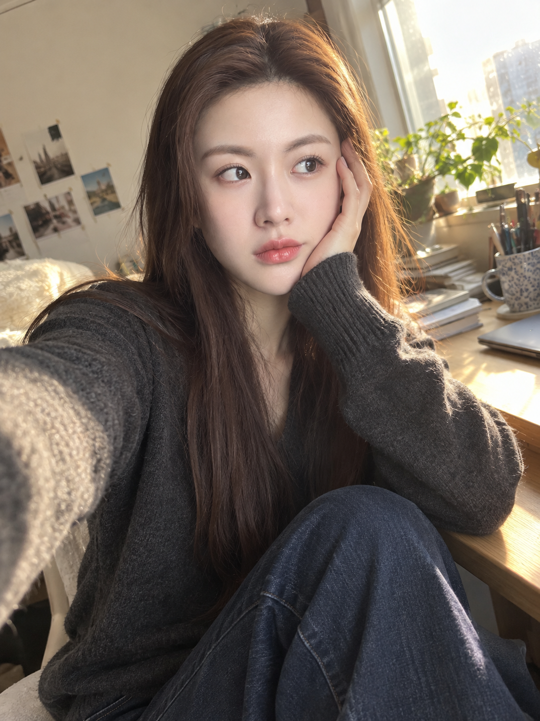 成年人物的自然手机生活快照 — AI image creation