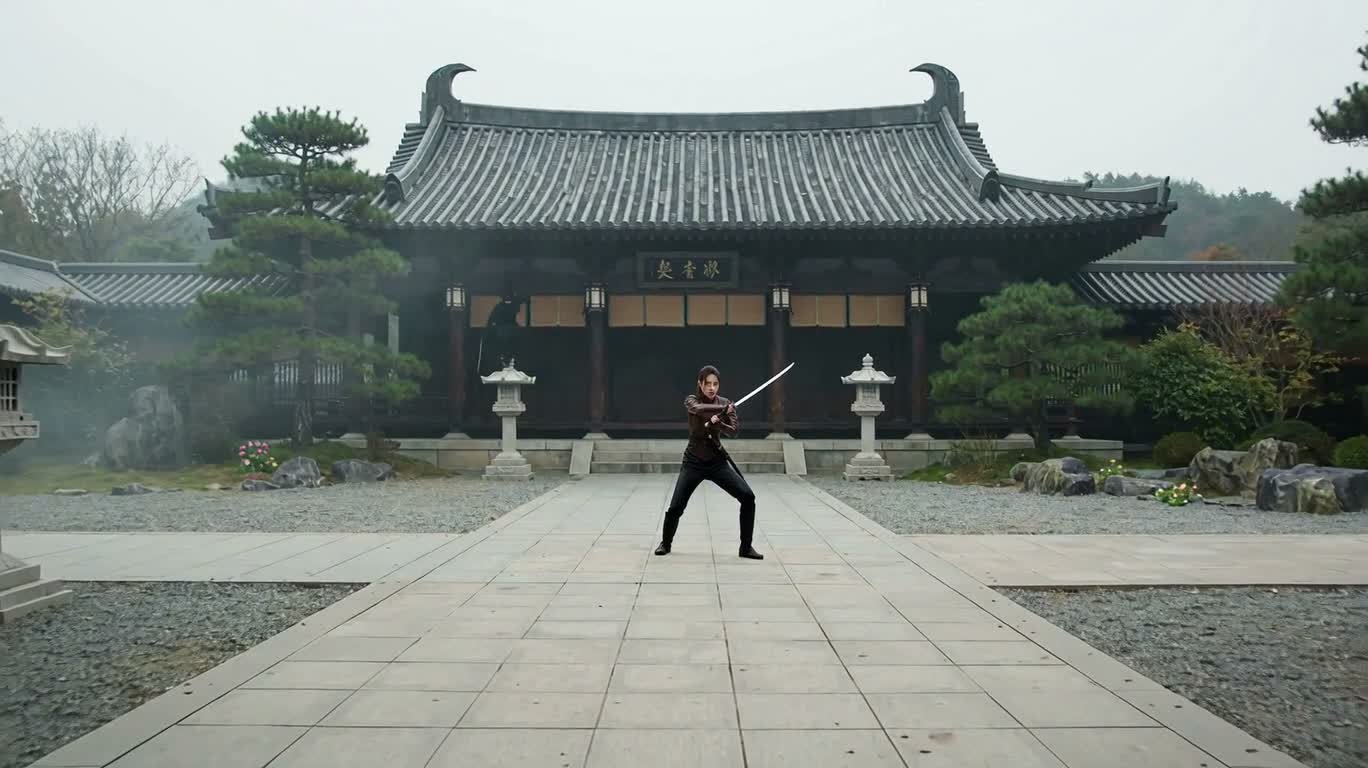 古寺庭院女忍者决战 — AI video creation