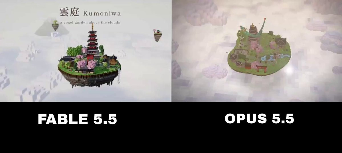 Three.js 体素风日本庭园 — AI video creation