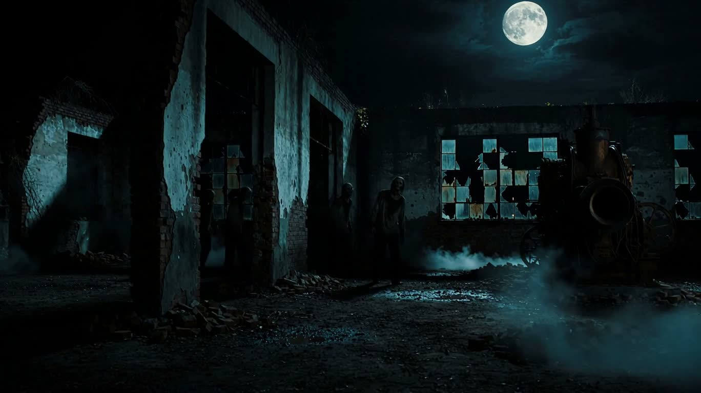 Ruines lunaires des morts-vivants — AI video creation