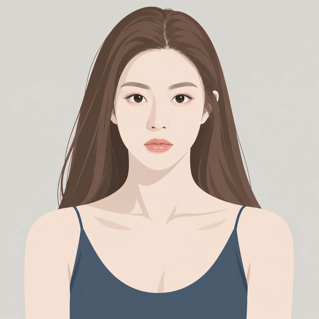极简几何人物插画