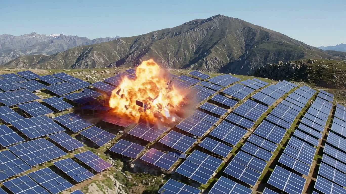太阳能山谷连环爆炸 — AI video creation