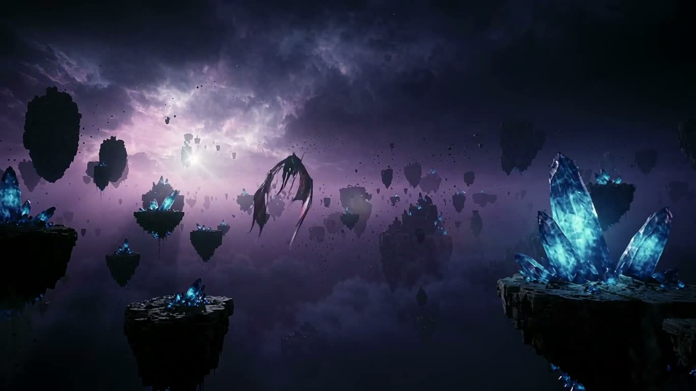紫晶浮岛上的生死追逐 — AI video creation
