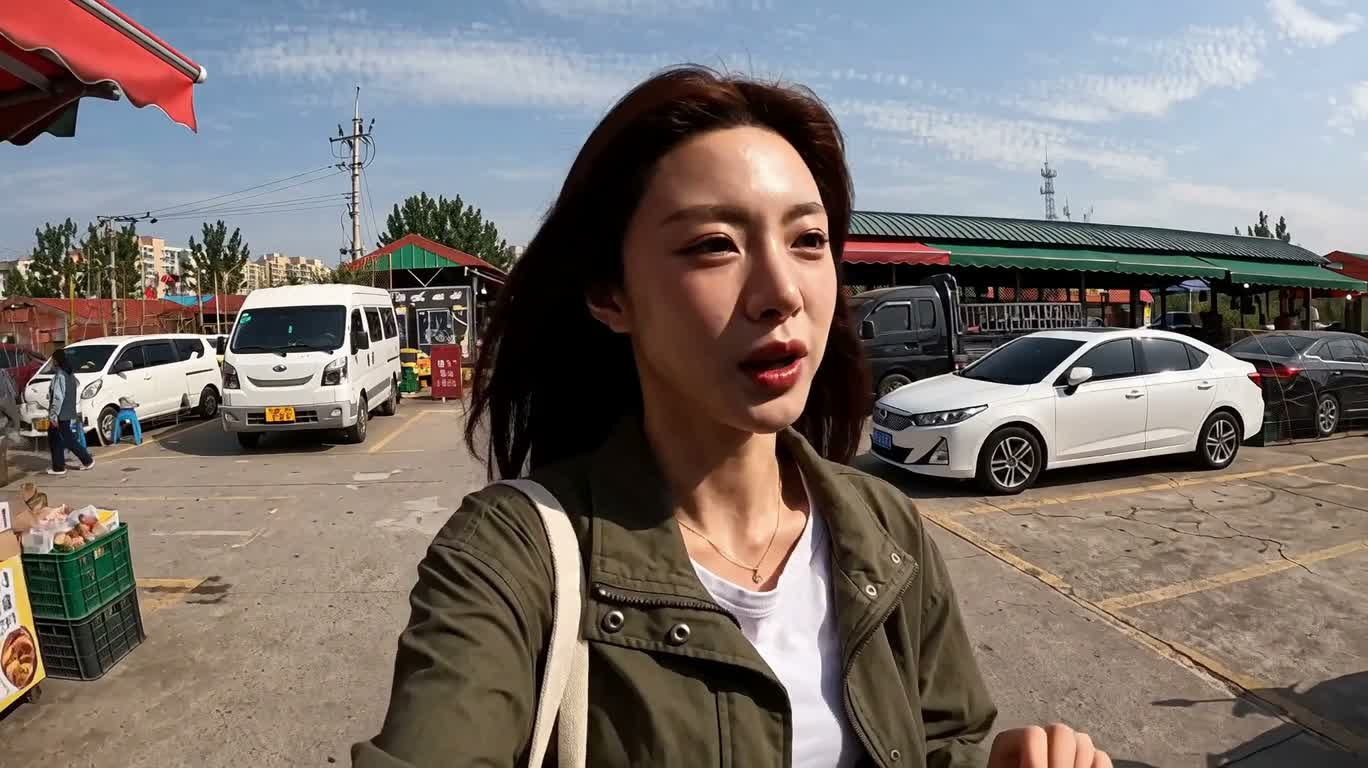清晨集市买水果的手机随拍 — AI video creation