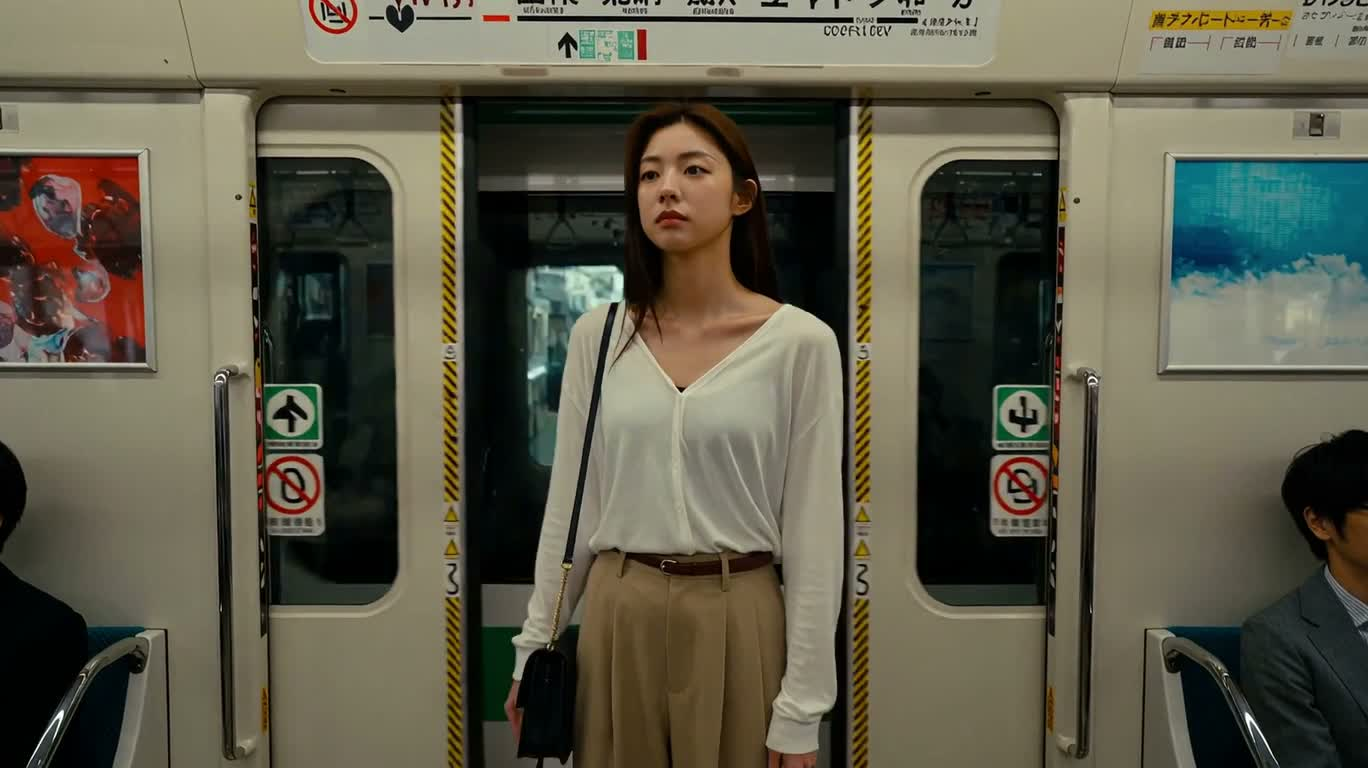 东京地铁到街巷的平静步行 — AI video creation