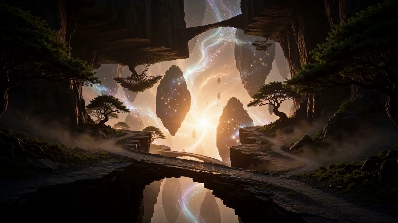 无底光河峡谷
