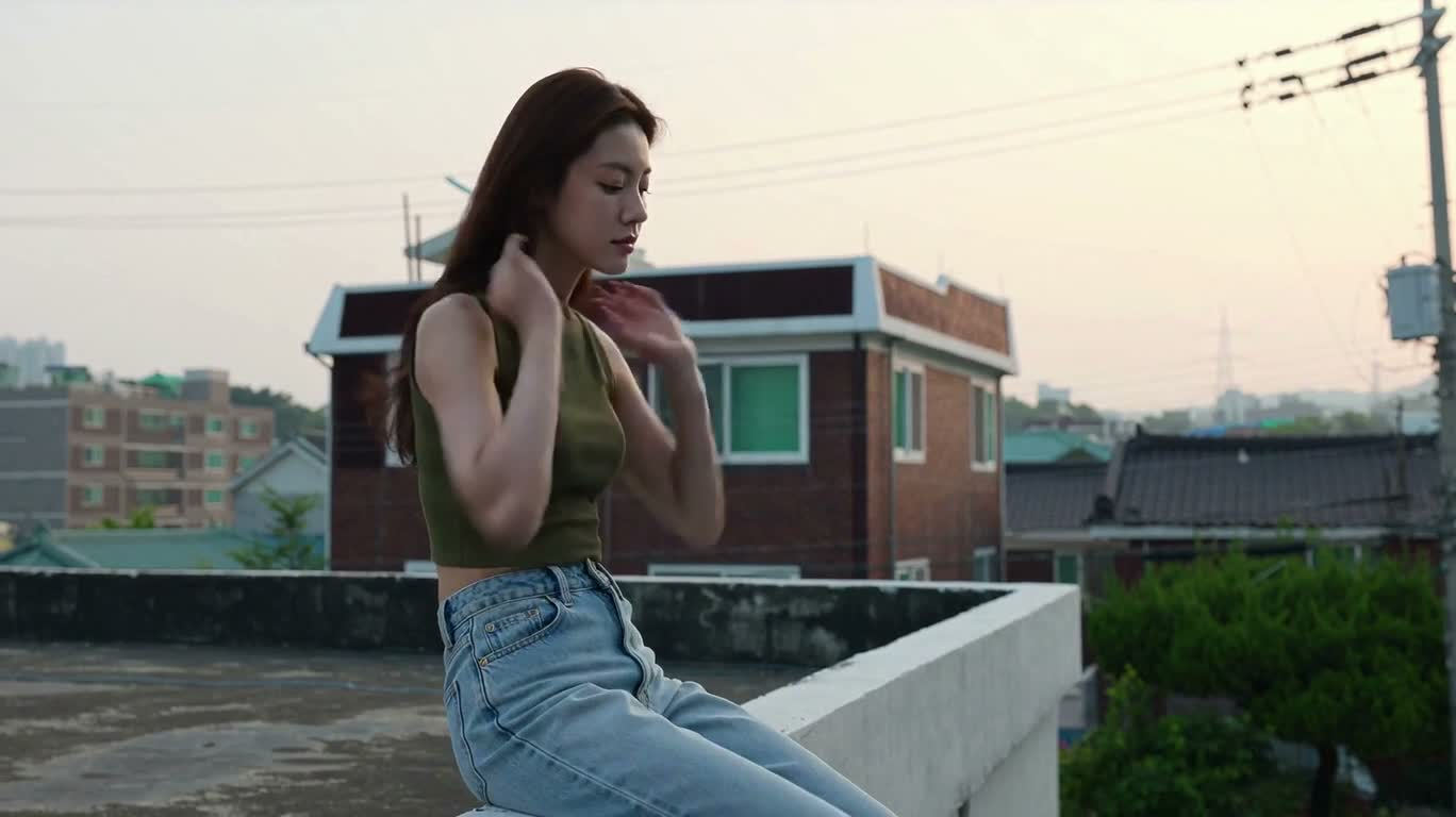 屋顶邂逅喜鹊 — AI video creation