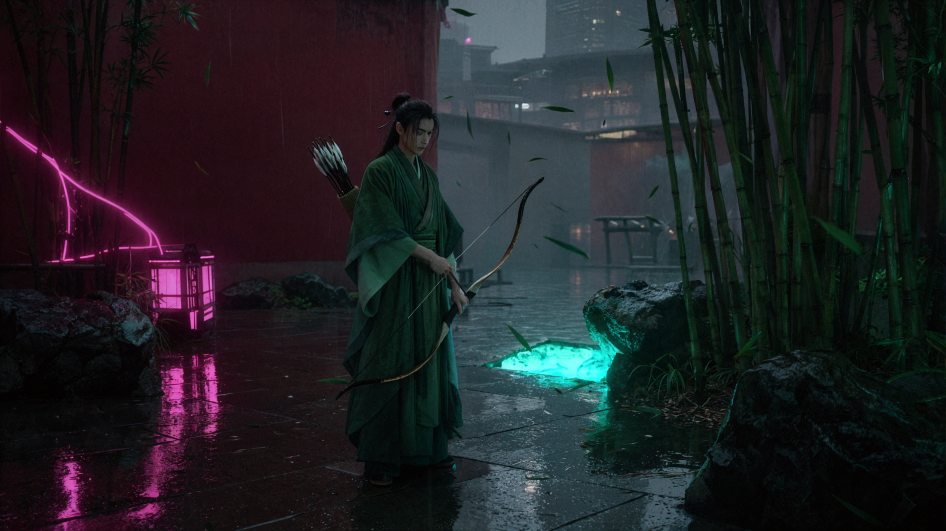 竹林の弓士 · サイバー夜景