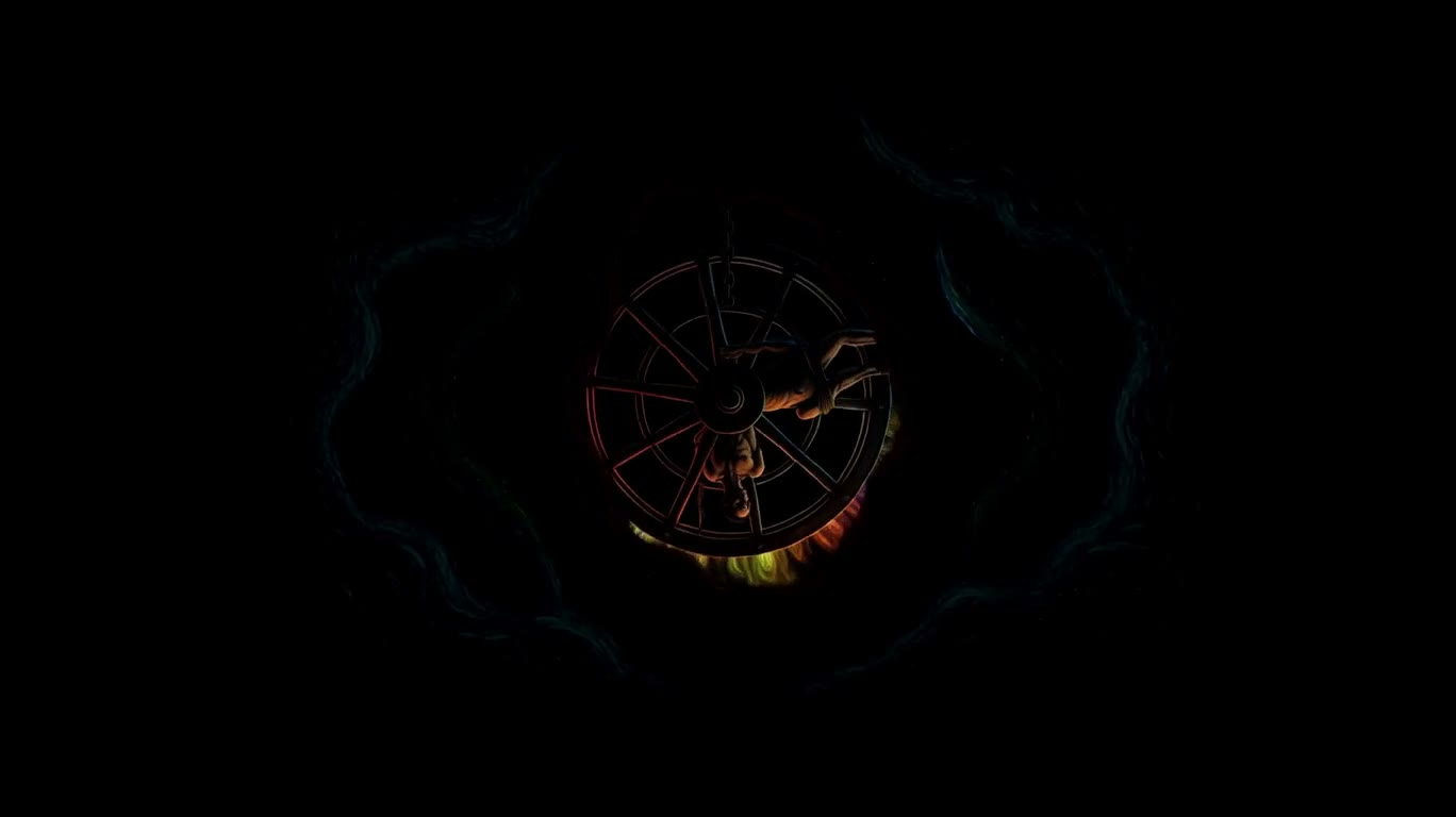 Вечное колесо радужного пламени — AI video creation