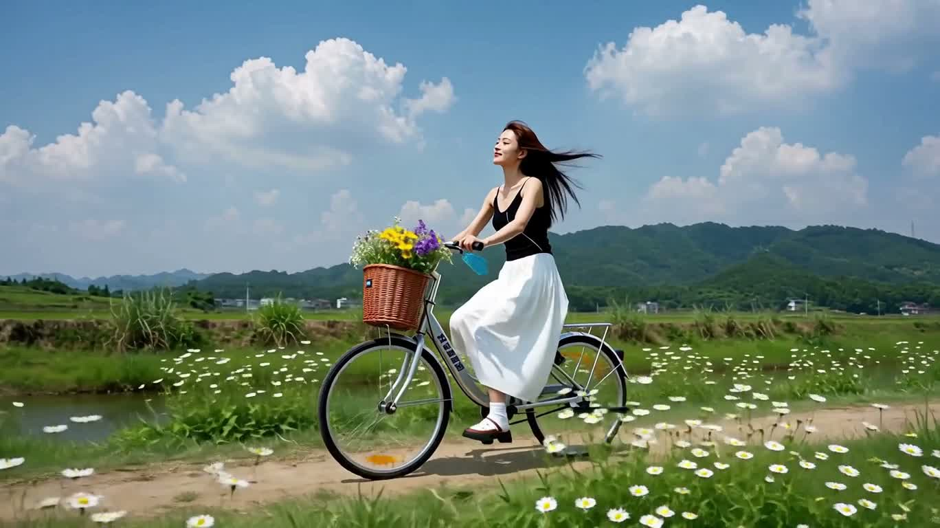 夏日溪畔慢行 — AI video creation