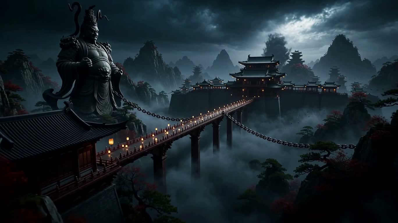 暗影天门:战士与白猿守护者 — AI video creation