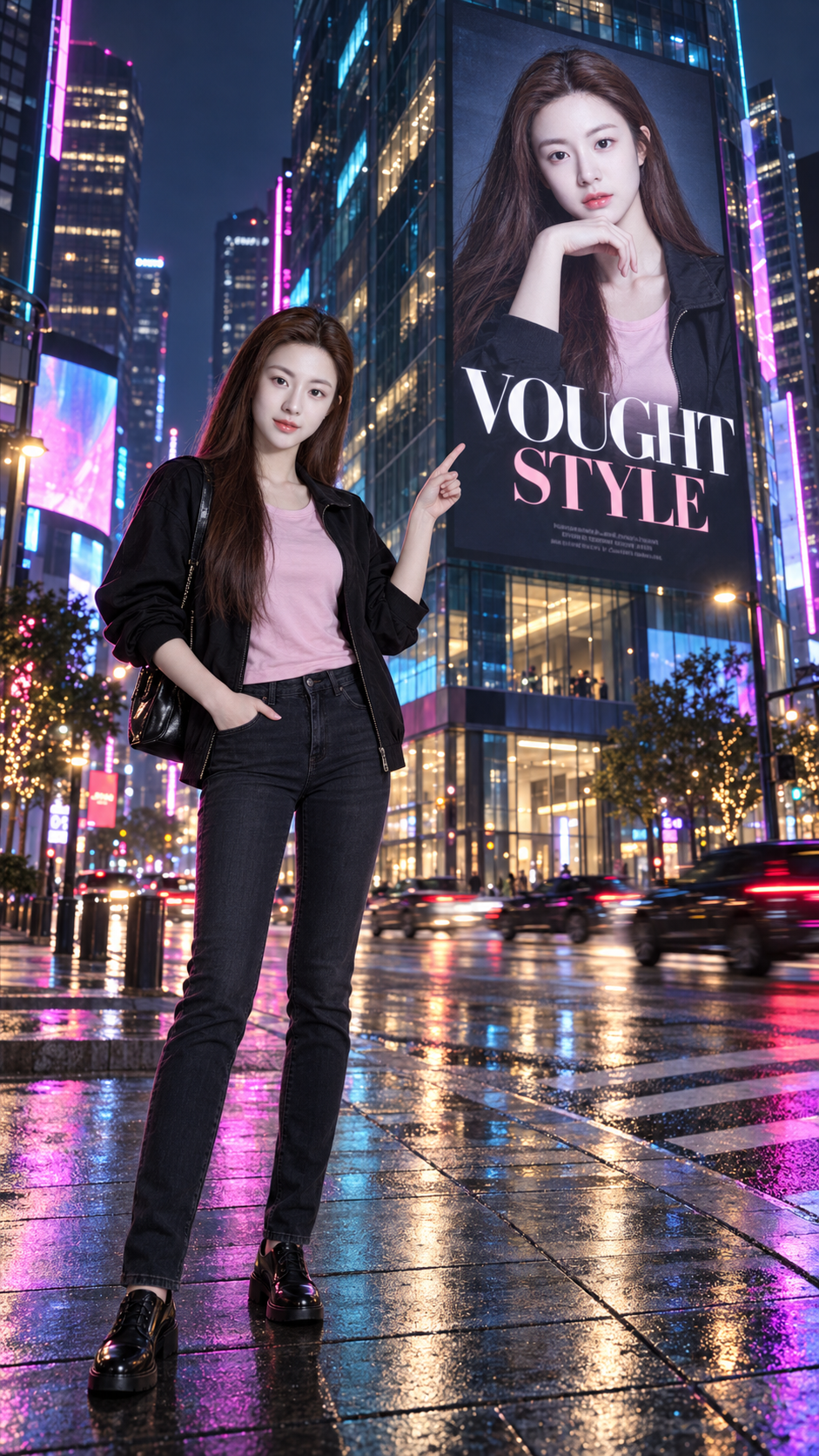 The Same Urban Woman on a Giant Billboard