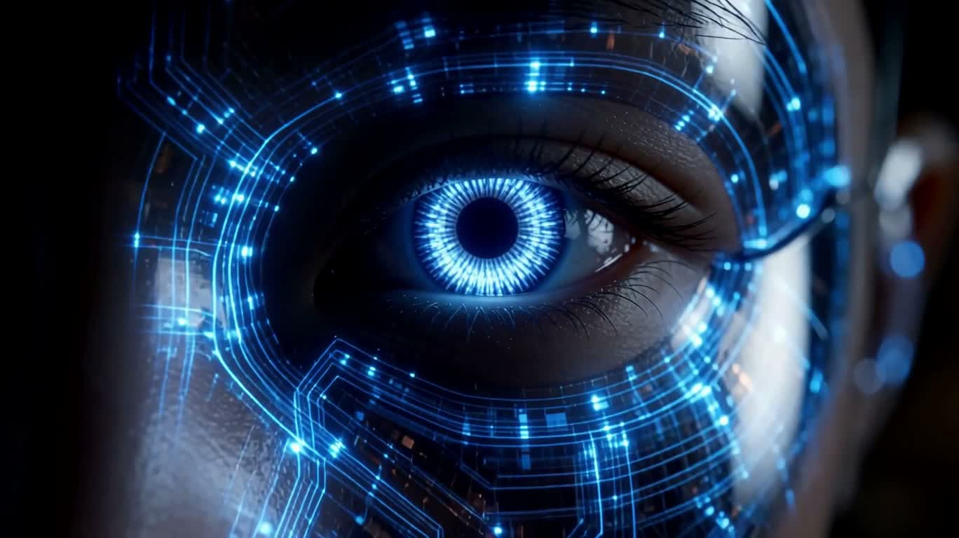觉醒为人:霓虹城市中的仿生人生 — AI video creation