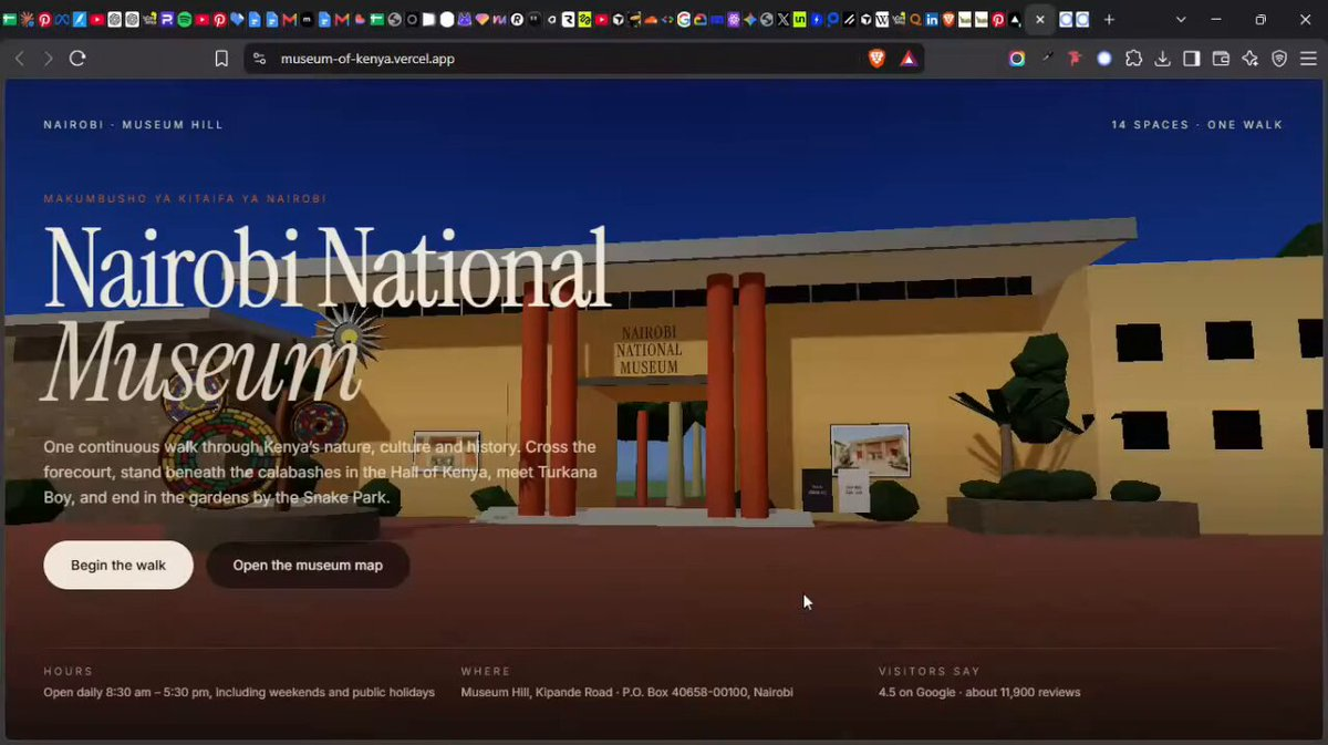 可漫游3D博物馆导览 — AI video creation