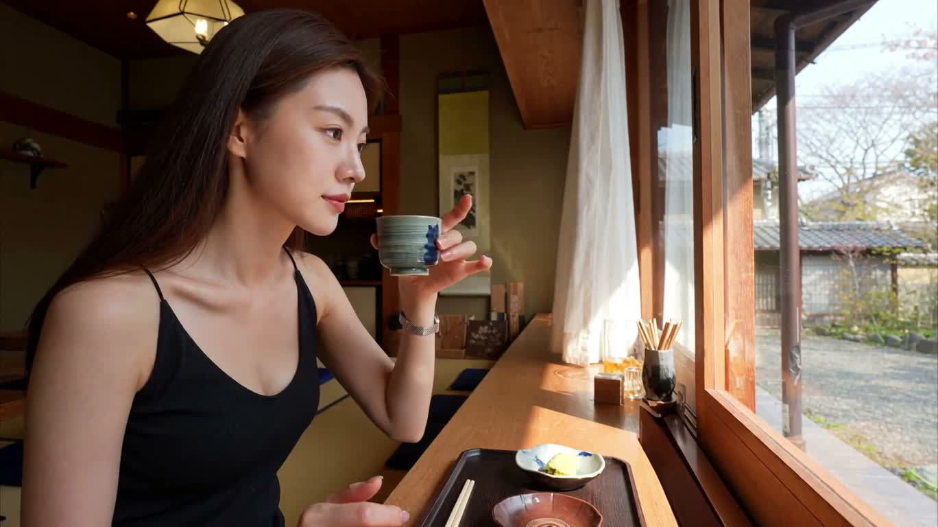 京都窗边的抹茶时光 — AI video creation