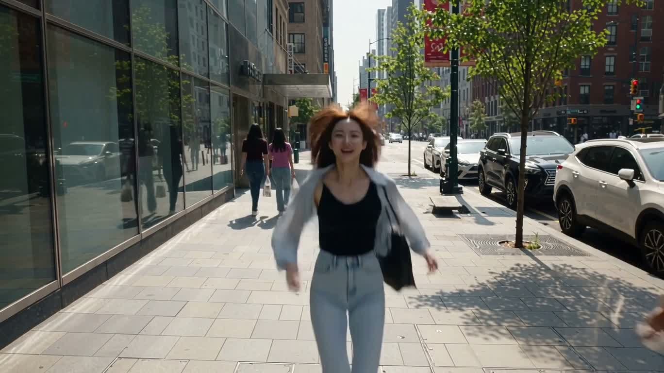 阳光街头快剪采访 — AI video creation