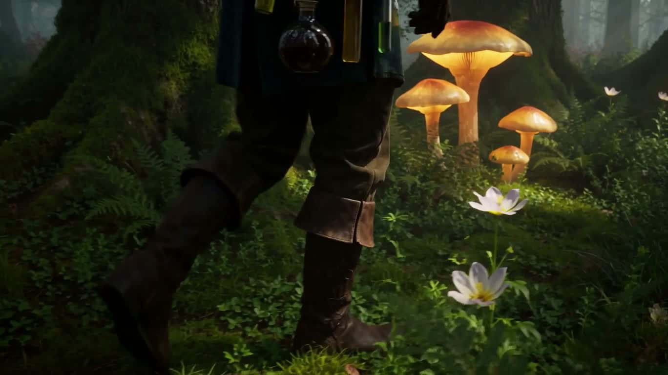Potion secrète et forêt de lucioles — AI video creation
