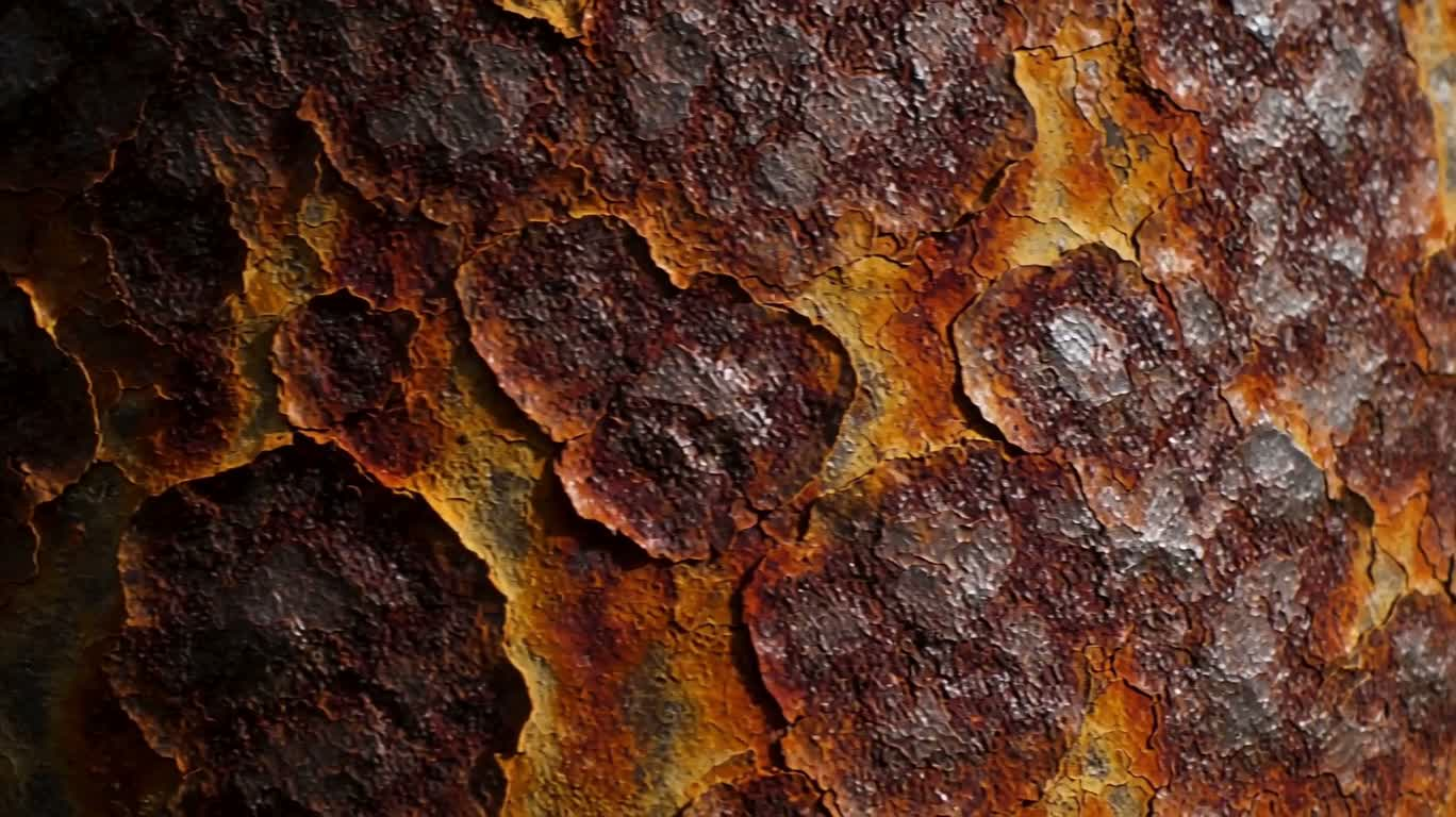 Микроскопическая текстура ржавой железной поверхности
