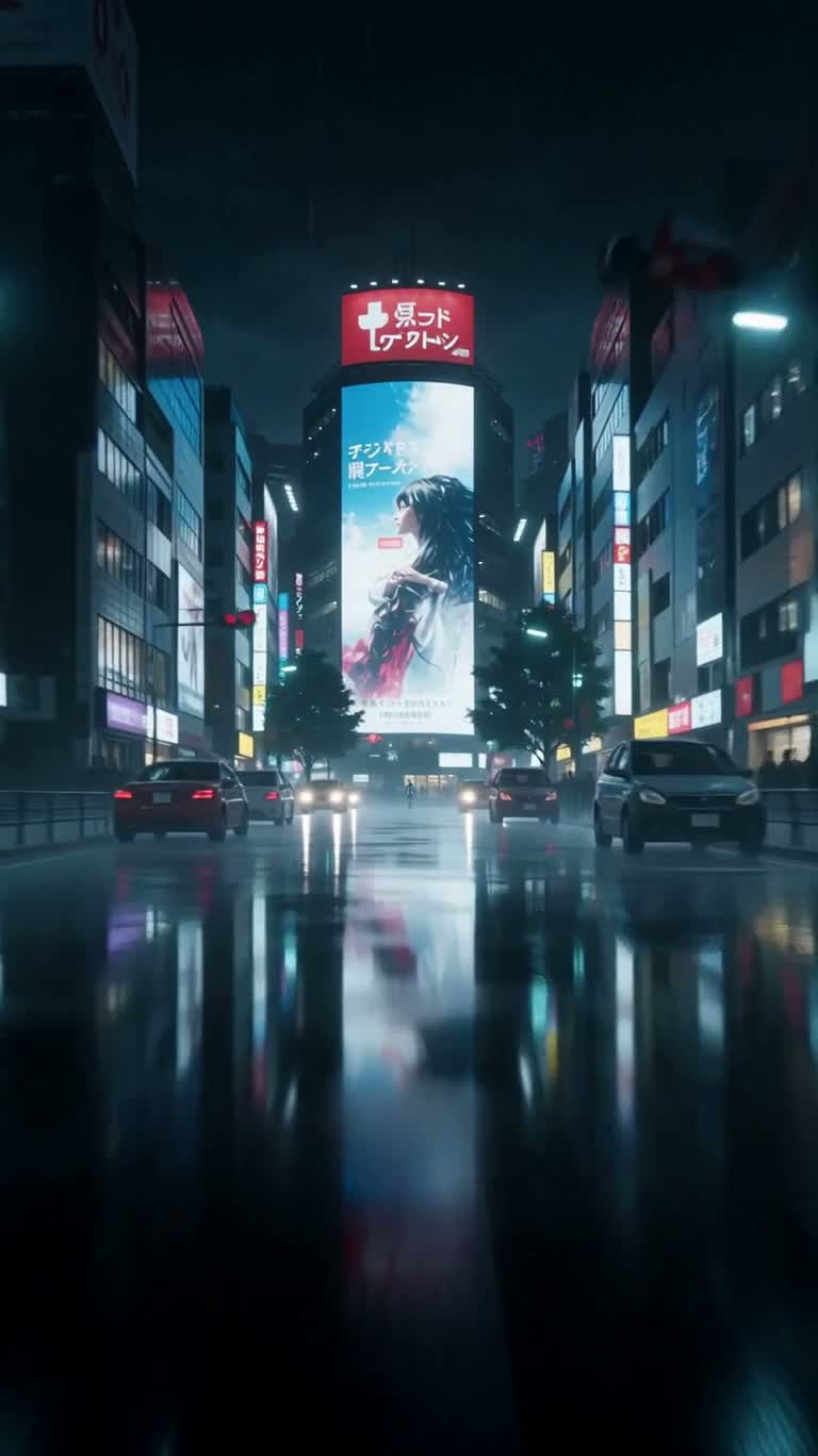 雨夜霓虹之眼 — AI video creation