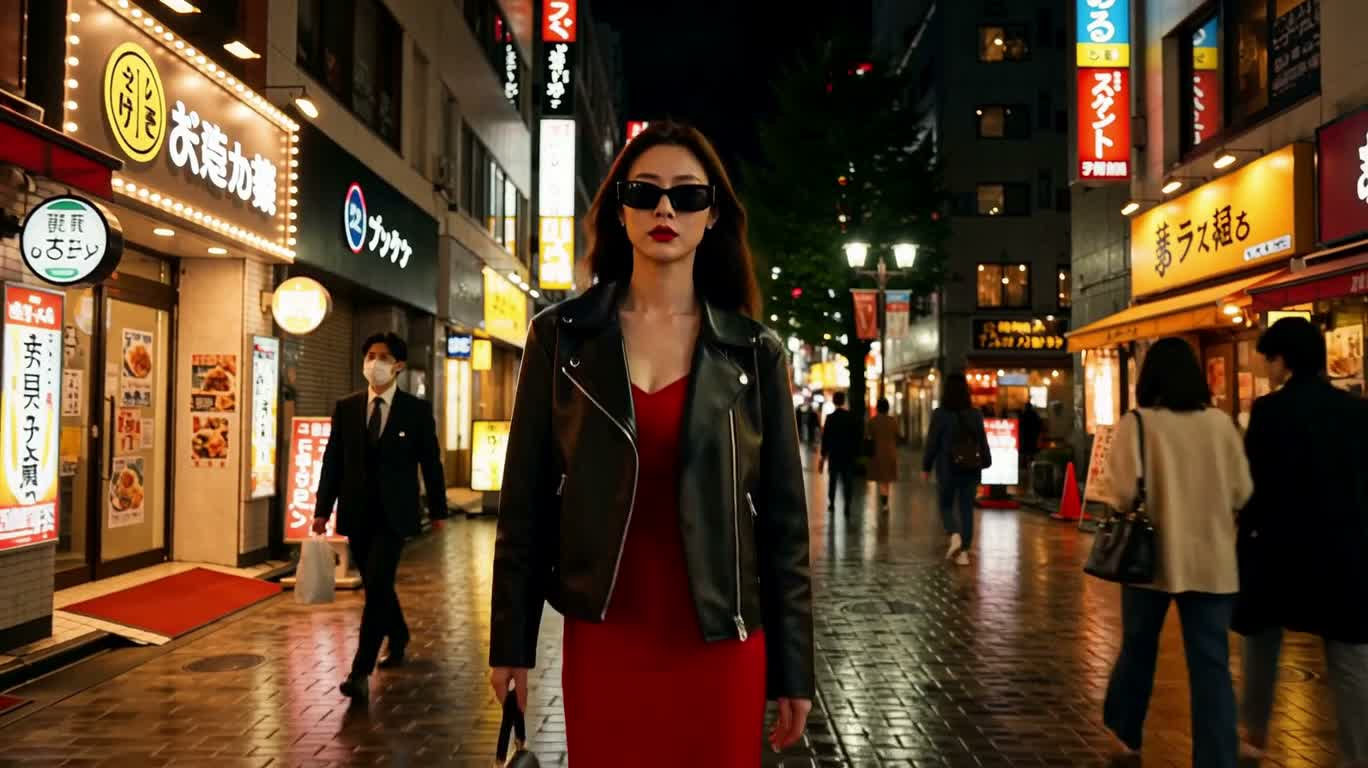 东京霓虹漫步 — AI video creation