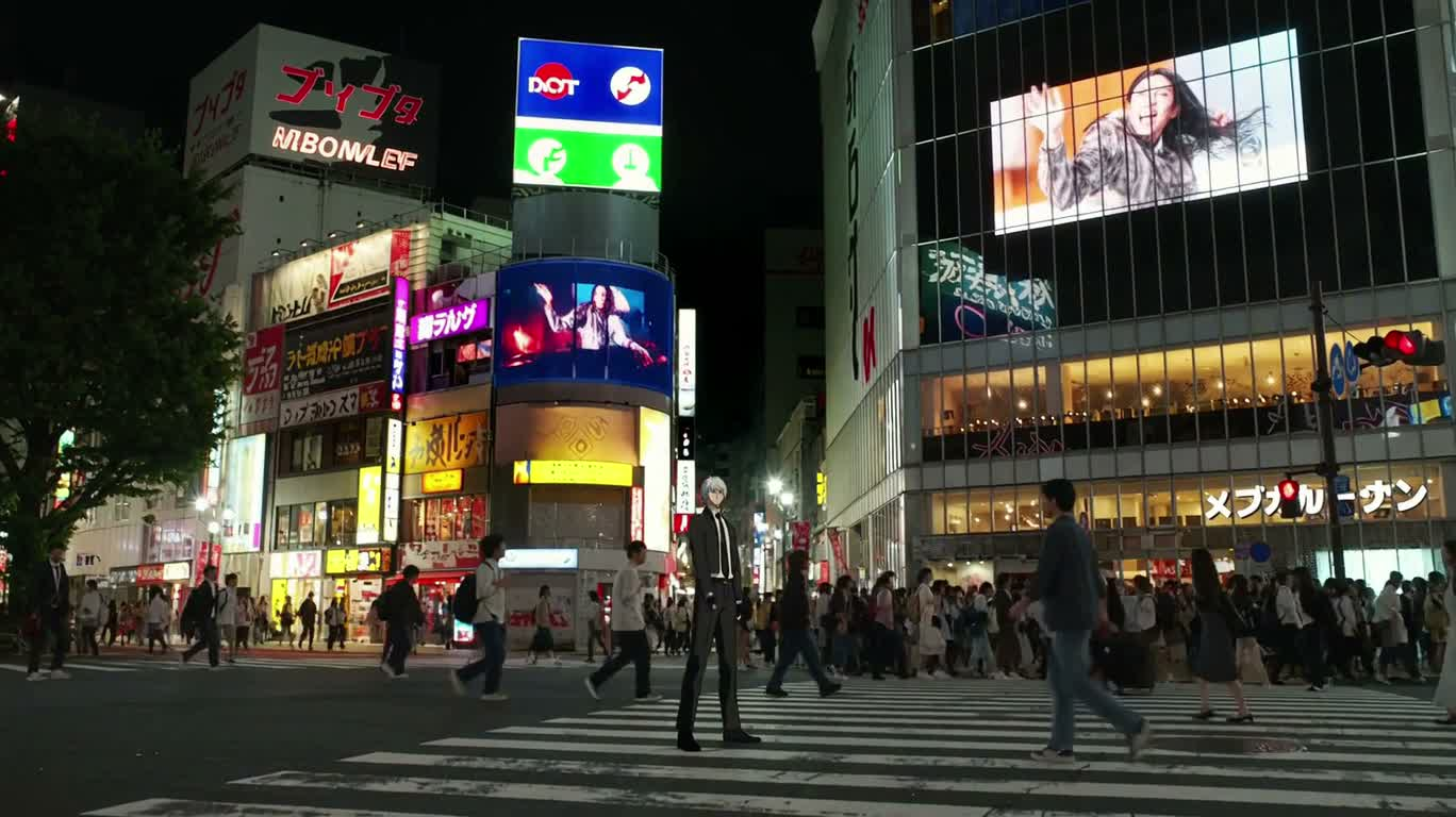 涩谷陨石防御光束 — AI video creation