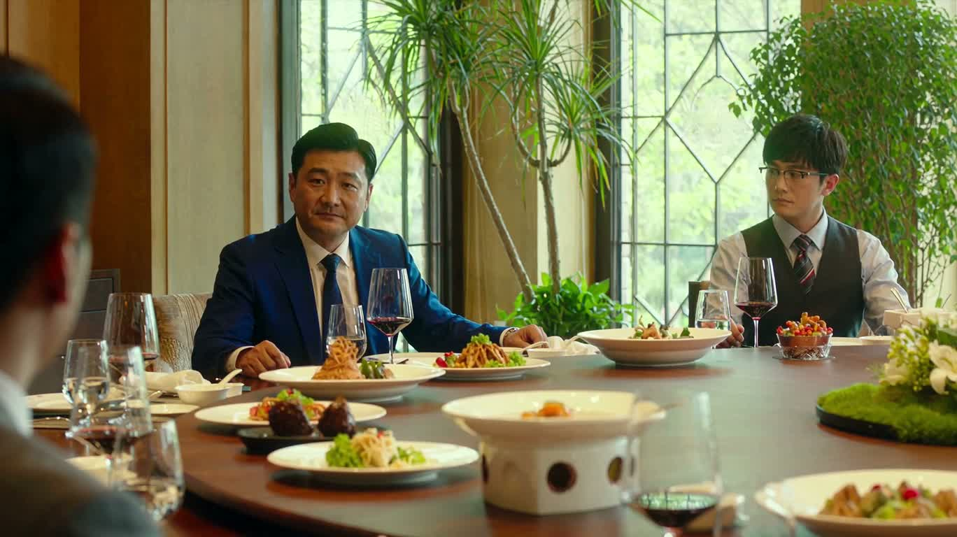 호화로운 연회에서의 엄숙한 소개