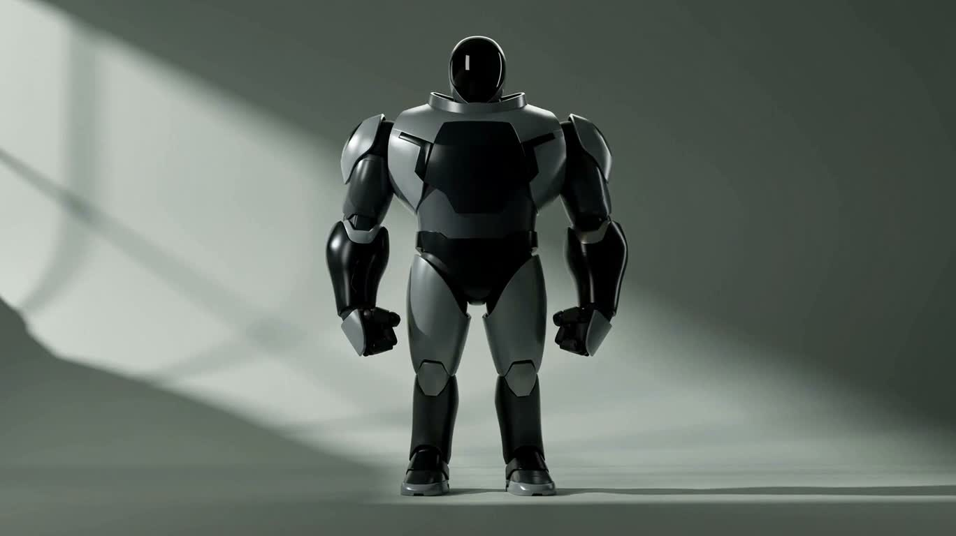 Minimalist Mecha's Radiant Awakening — AI video creation
