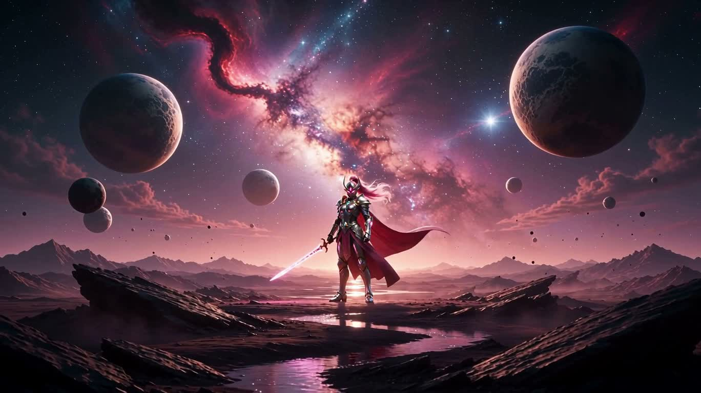 粉色星际精灵骑士