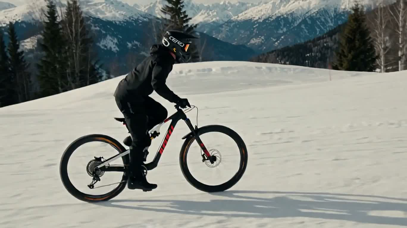 雪坡飞跃