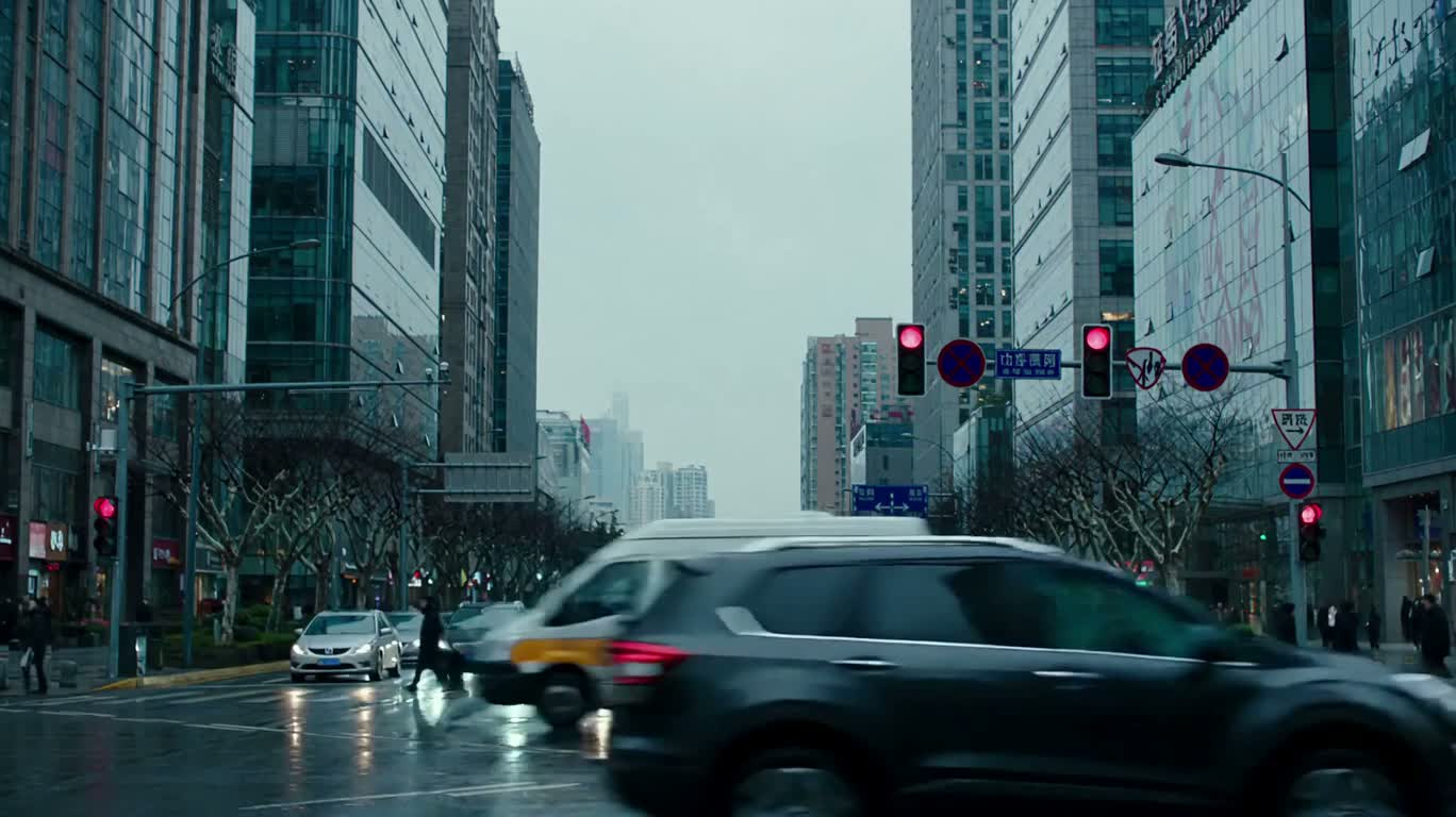Ánh nhìn nơi ngã tư mưa — AI video creation