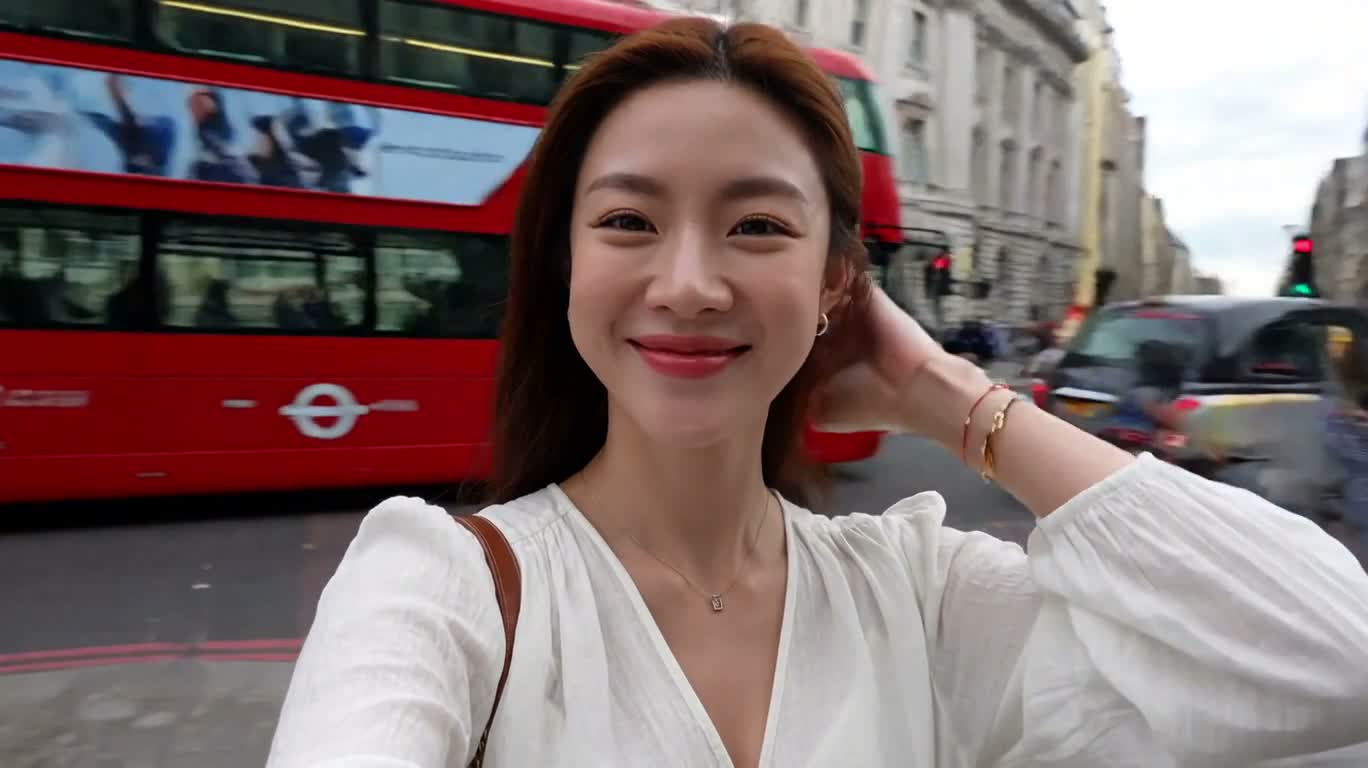 伦敦微笑漫游 — AI video creation