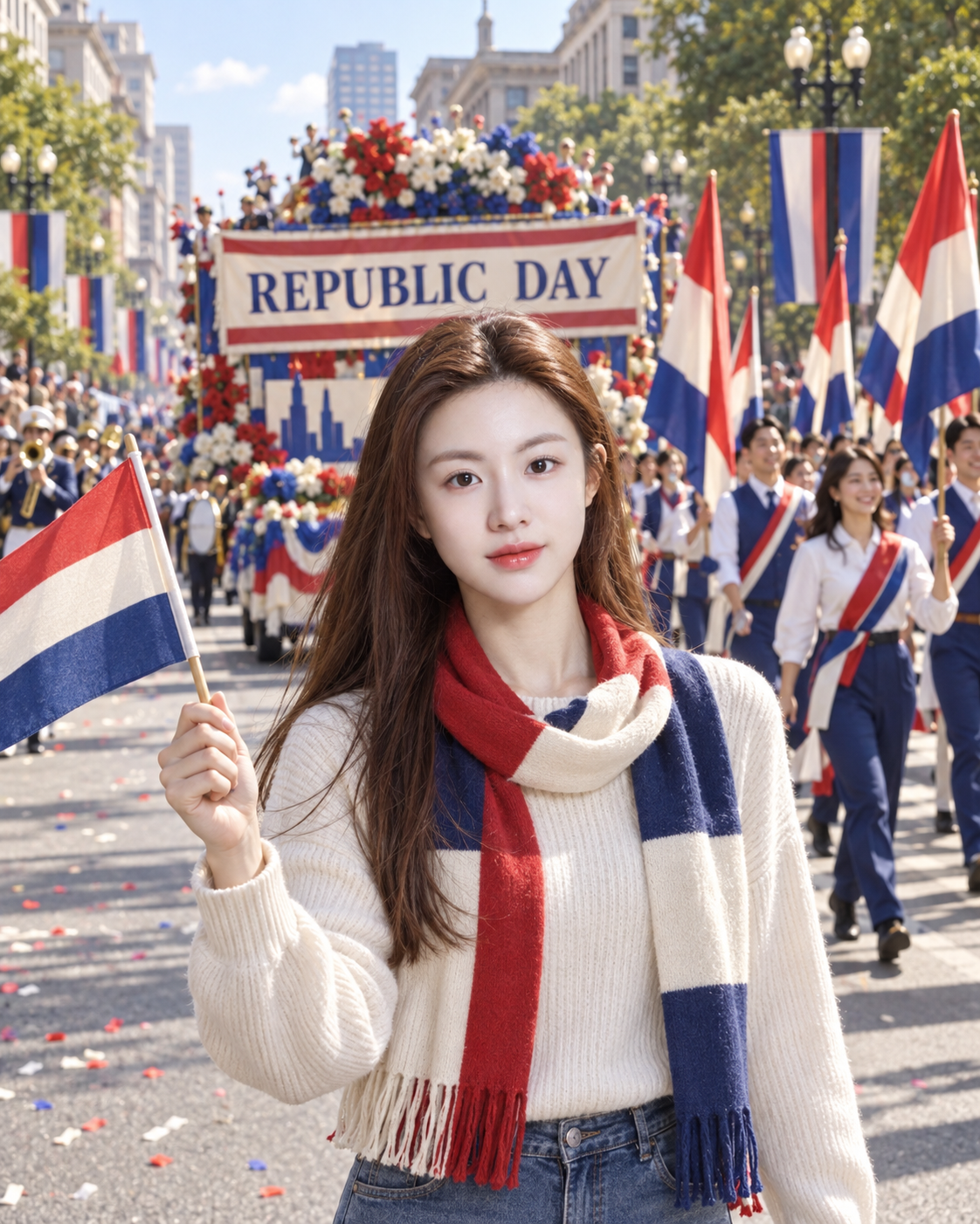 共和国纪念日城市庆典巡游 — AI image creation