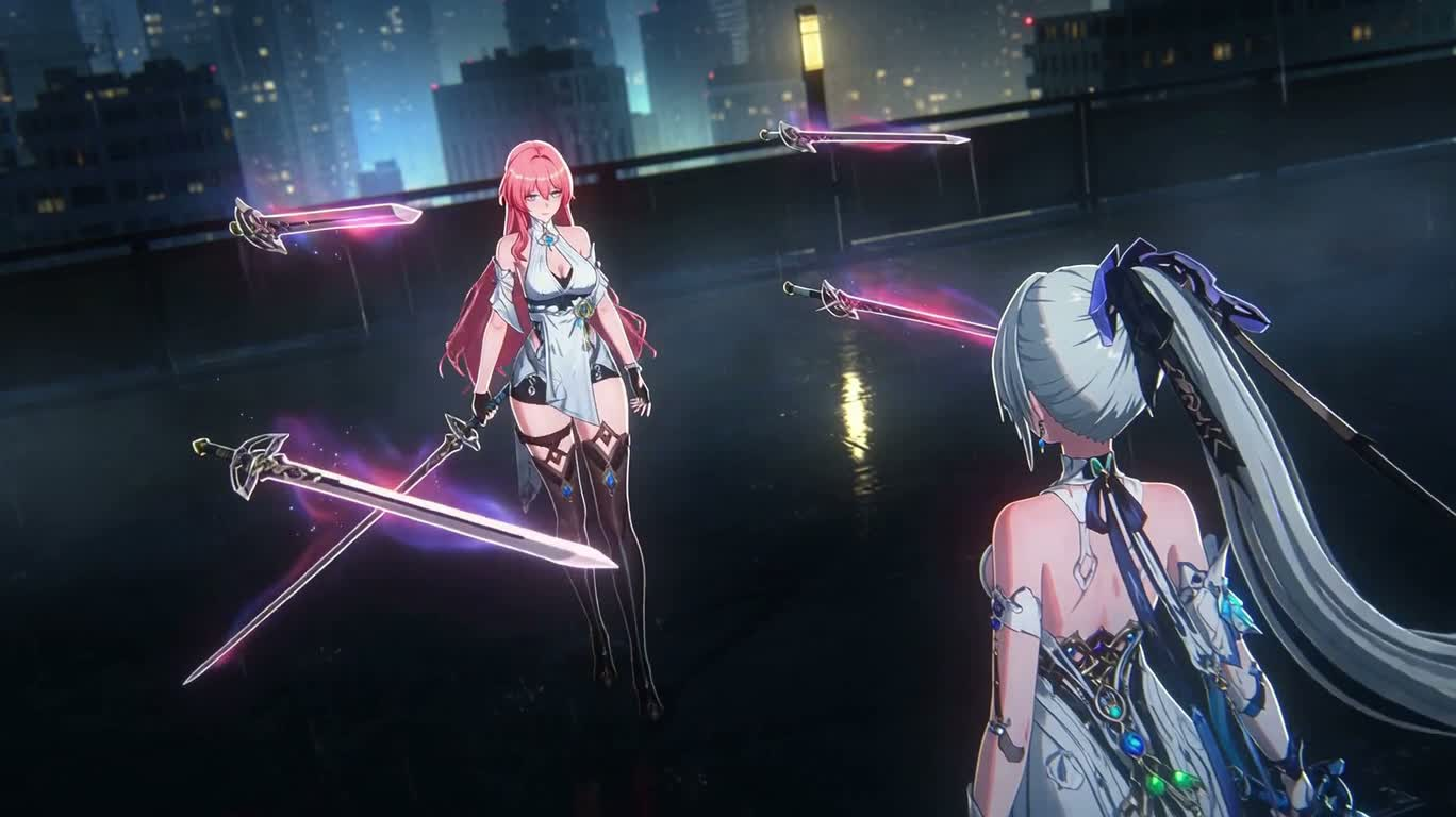 霓虹天台双姝终极剑 clash — AI video creation