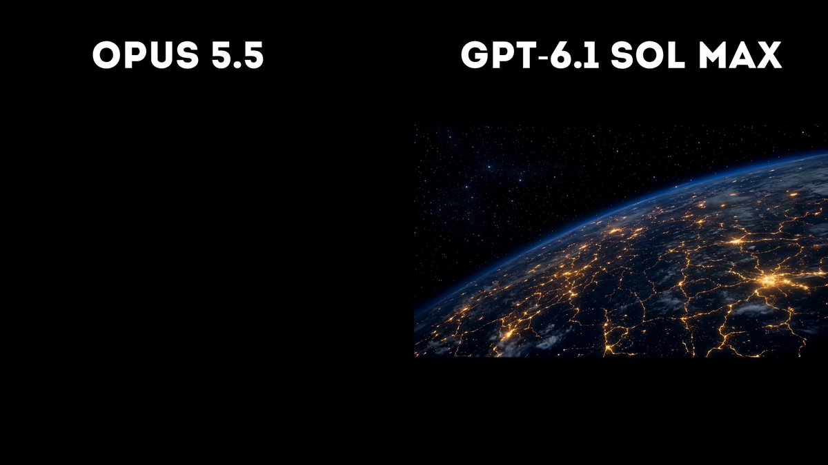 星际主题视频:Opus 5.5 与 GPT-6.1 Sol Max 对比 — AI video creation