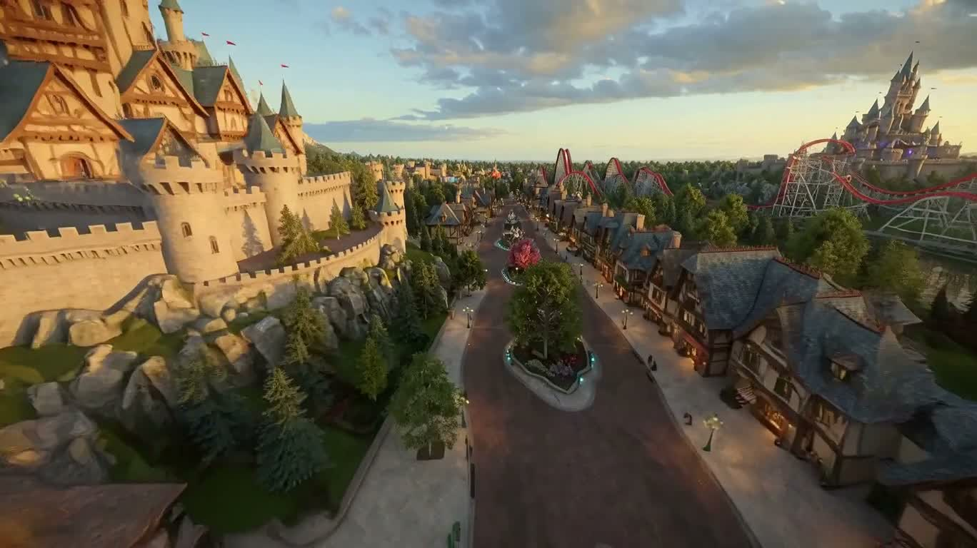 Fantasy Park Speed Flight — AI video creation