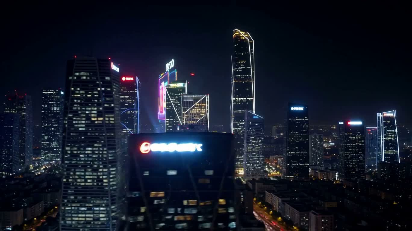 霓虹故障都市 — AI video creation