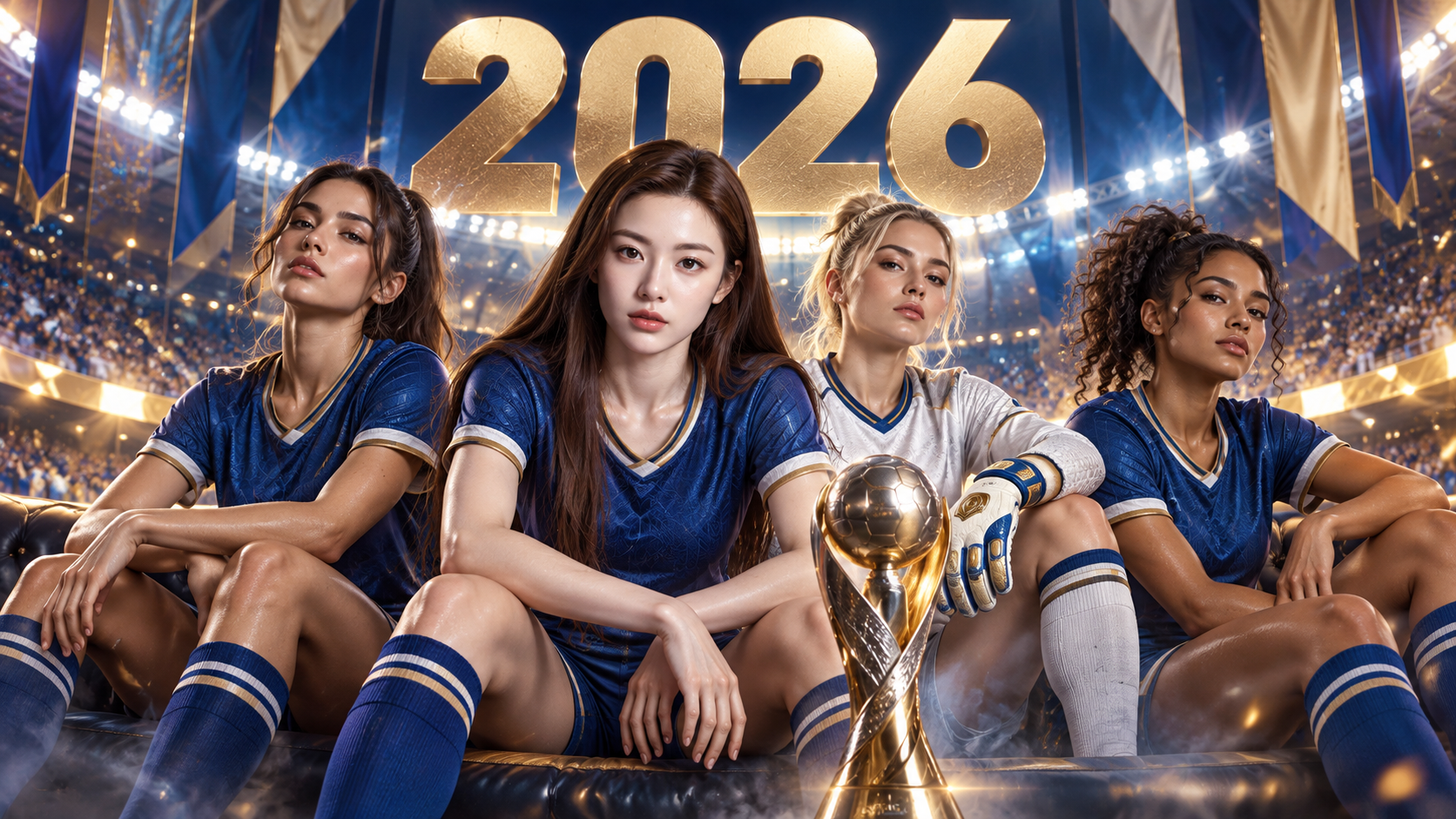 2026国际足球赛事电影感群像海报 — AI image creation