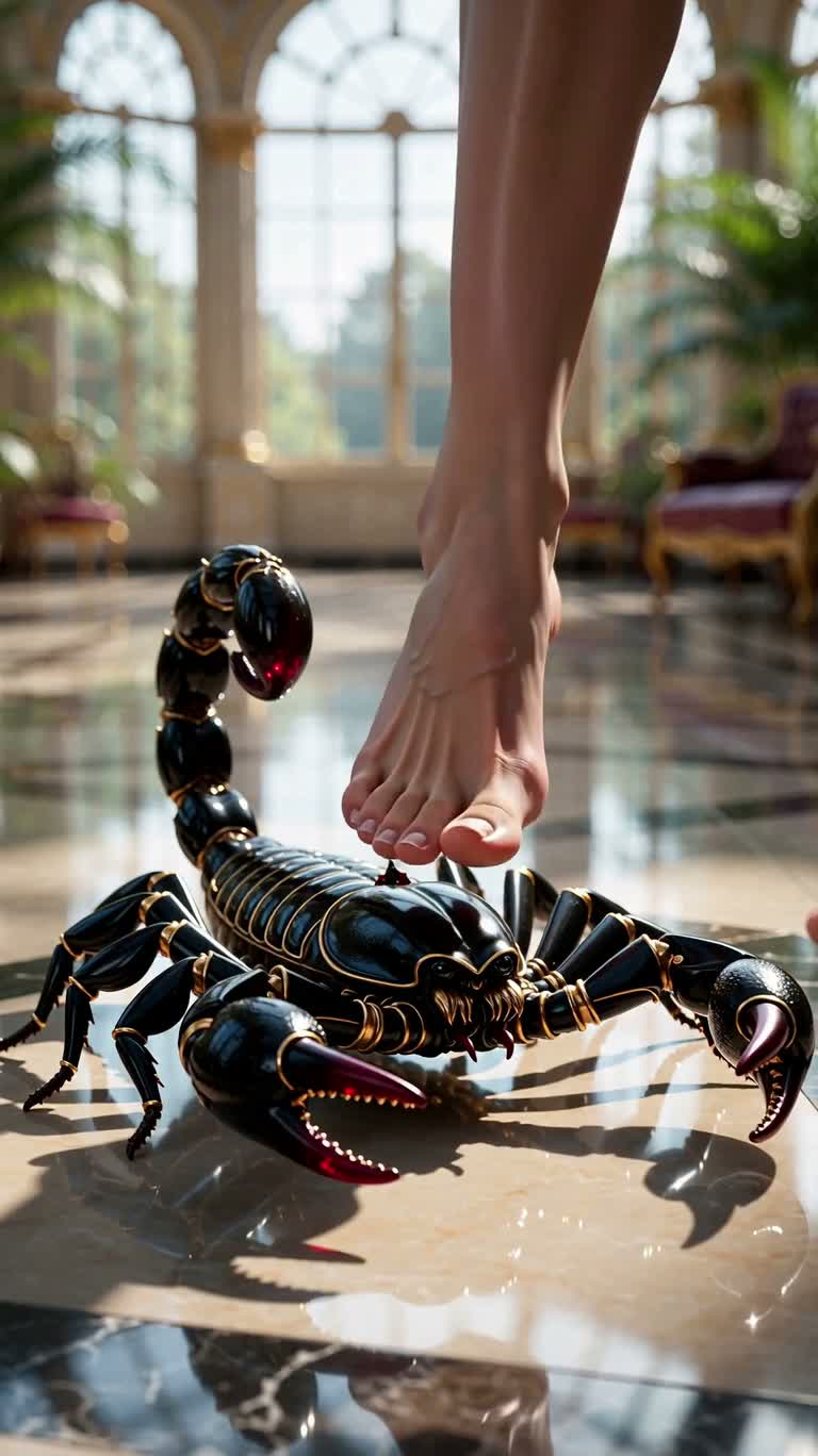 Scorpion Shadow Transforms into Luxurious High Heels — AI video creation