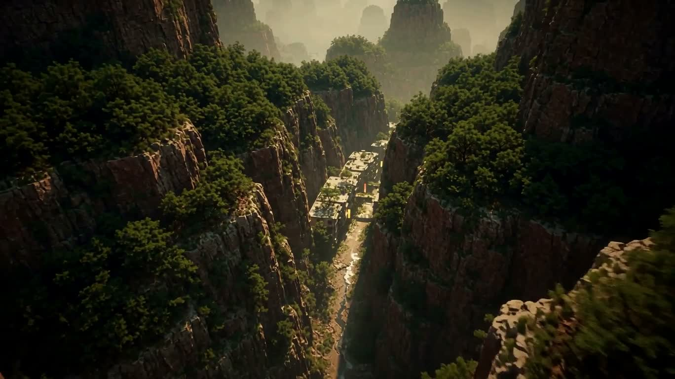 霓虹峡谷后赛博探险 — AI video creation