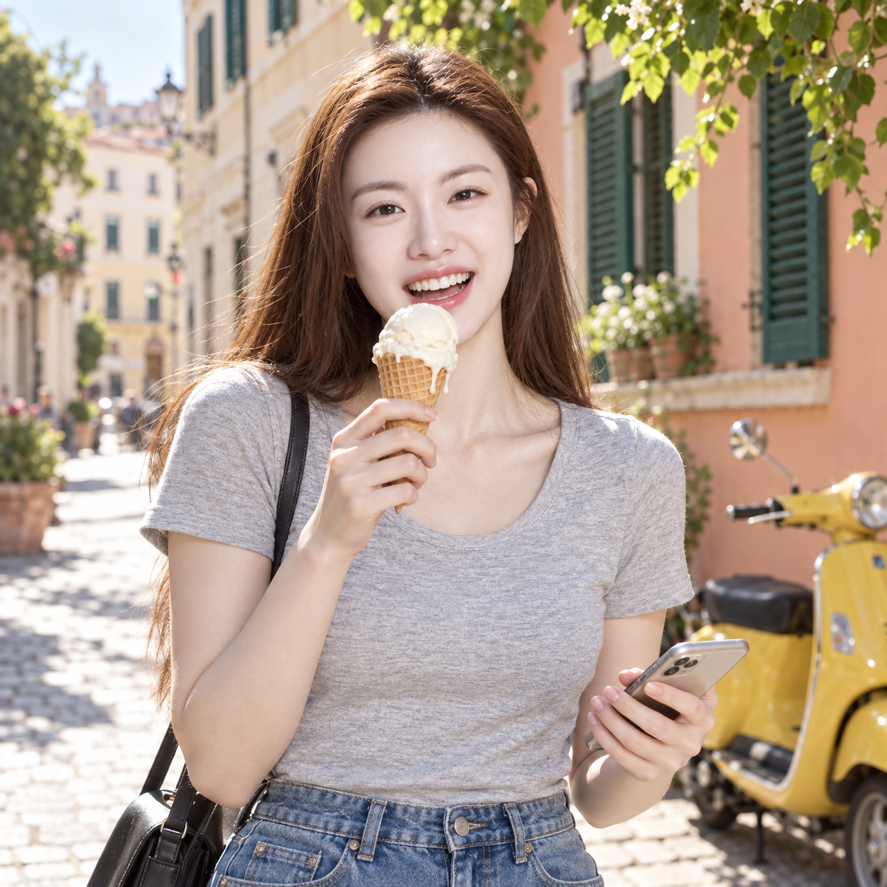 Tiếng cười bên kem tan ở góc phố nắng