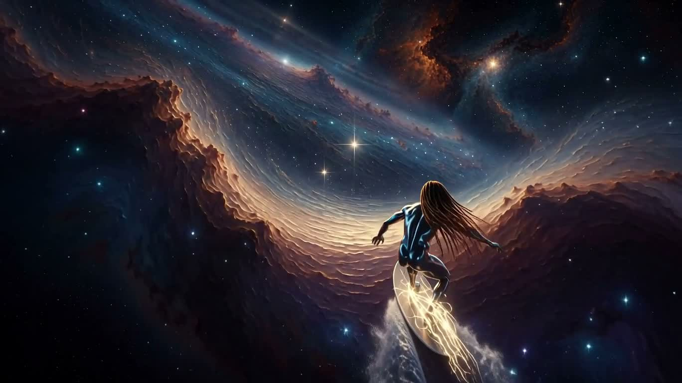 銀色の星海の幻
