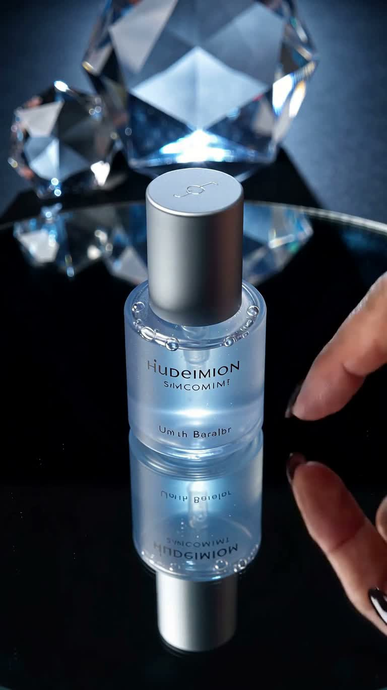 Blue Gel Glass Touch ASMR — AI video creation