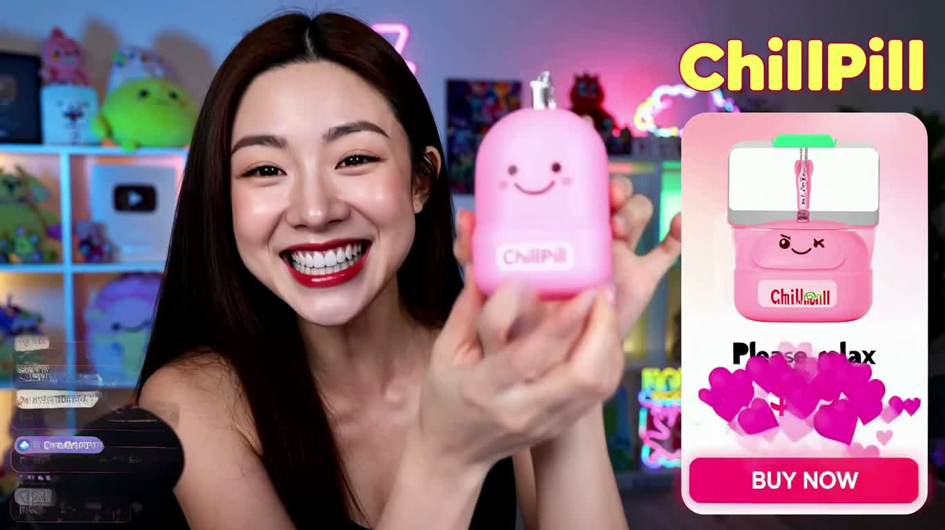 活力直播主推销会吐槽的解压玩偶